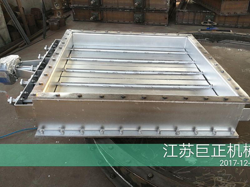 方形擋板門（寬8m）完工，待包裝